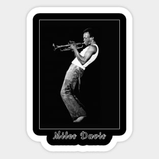 miles davis trumpet Sticker